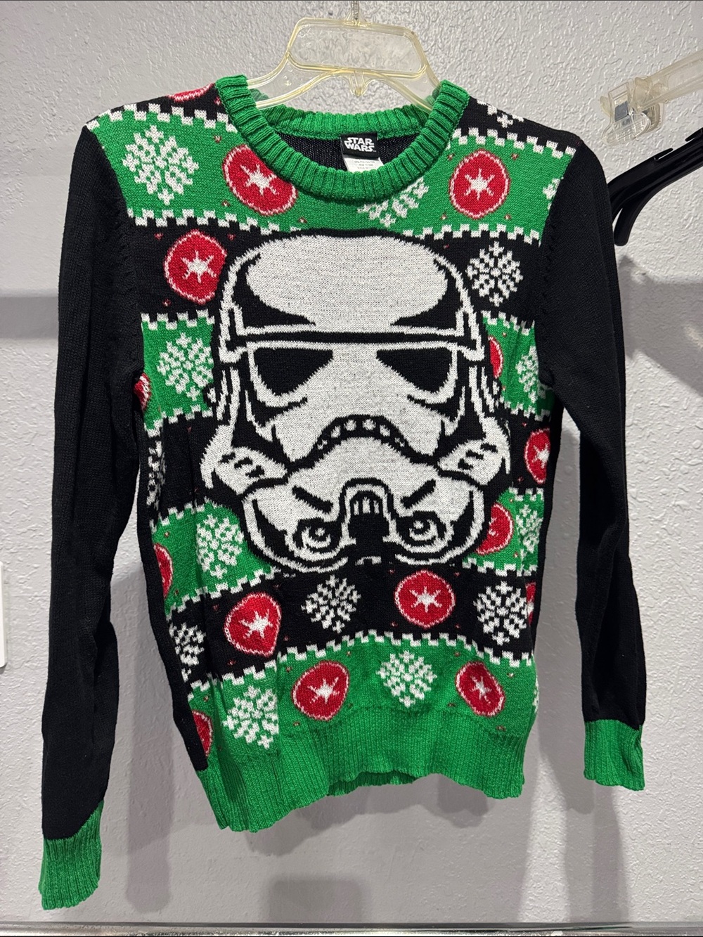 Star Wars Black, Green & White Stormtrooper Holiday Sweater